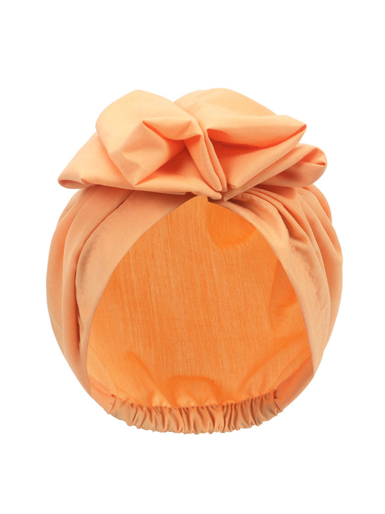 Vintage Flower Bow Pullover Hat - vintage fashion, retro style