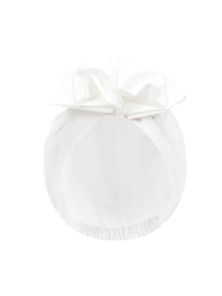 Vintage Flower Bow Pullover Hat - vintage fashion, retro style