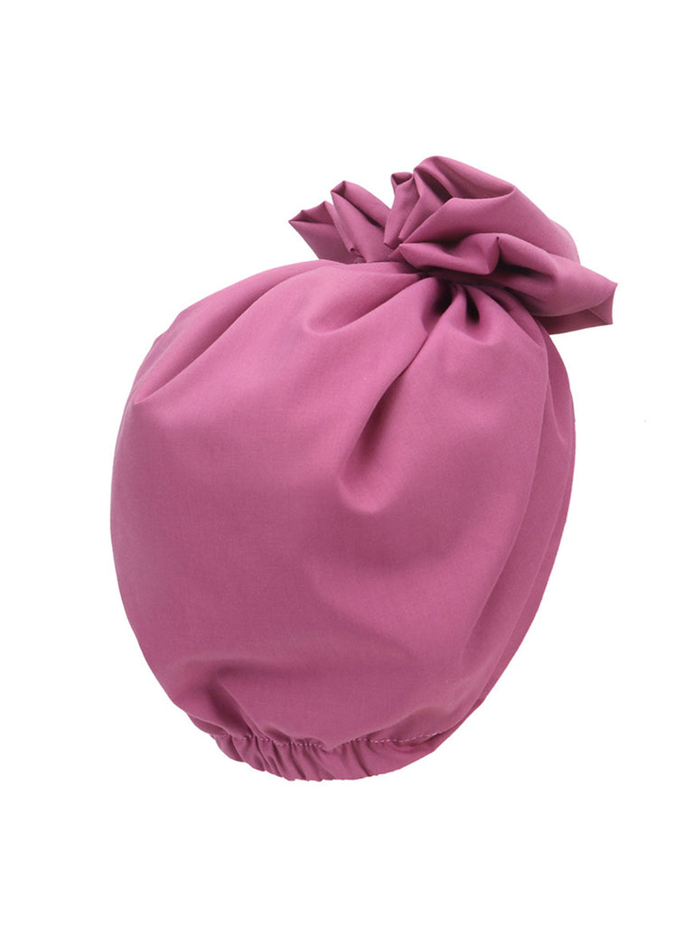 Vintage Flower Bow Pullover Hat - vintage fashion, retro style