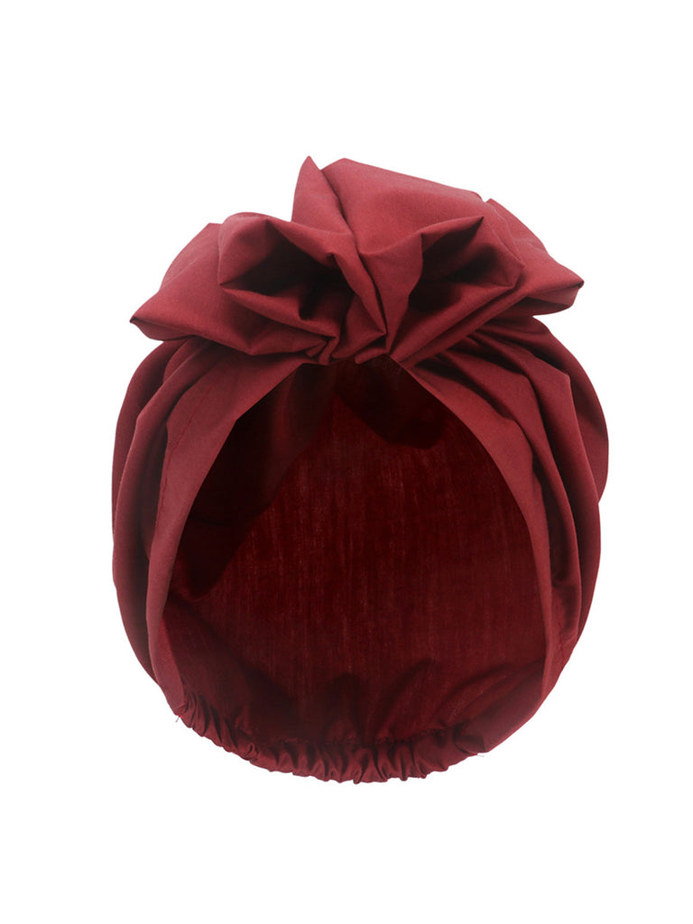 Vintage Flower Bow Pullover Hat - vintage fashion, retro style