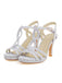 She finds her 1950s story in this Vintage Glitter Entangled High Heel Sandals