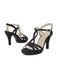 This Vintage Glitter Entangled High Heel Sandals whispers 1950s secrets to those who notice