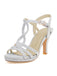 Vintage Glitter Entangled High Heel Sandals — 1950s style that transcends decades