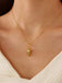 Vintage Golden Conch Pearl Necklace - vintage fashion, retro style, glamorous gold
