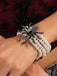 Vintage Halloween Spider Faux Pearl Bracelet - vintage fashion, retro style
