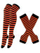 Vintage Halloween Stripe Fingerless Gloves & Socks - vintage fashion, retro style