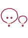 Vintage Heart Pearls Necklace & Bracelet & Earring Set - vintage fashion, retro style