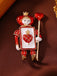 Vintage Heart Spade Soldier Christmas Brooch - vintage fashion, retro style
