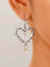 Vintage Heart-Shaped Thorn Earrings - vintage fashion, retro style