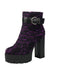 Vintage Lace Chunky Heel Platform Ankle Boots - vintage shoes, retro heels