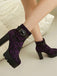 Vintage Lace Chunky Heel Platform Ankle Boots - vintage shoes, retro heels
