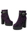 Vintage Lace Chunky Heel Platform Ankle Boots - vintage shoes, retro heels