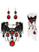 Vintage Lace Crystal Gothic Jewelry Set - vintage fashion, retro style