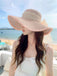 Vintage Lace Ribbon Wide-Brim Sun Hat - vintage fashion, retro style
