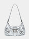 Vintage PU Leather Magnetic Closure Zipper Underarm Bag - vintage fashion, retro style