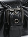 Vintage PU Leather Magnetic Closure Zipper Underarm Bag - vintage fashion, retro style