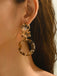 Vintage Leopard Print Drop Earrings - vintage fashion, retro style