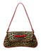 Vintage Leopard Print Single Shoulder Underarm Baguette Bag - vintage fashion, retro style