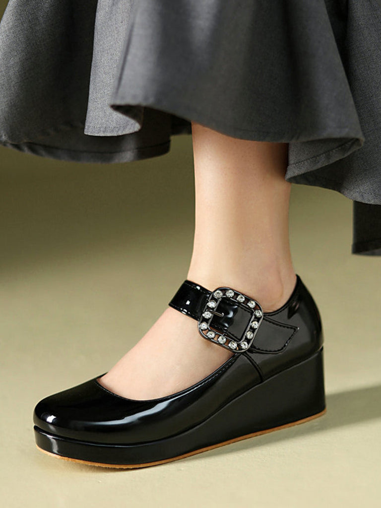 Vintage Lolita Mary Jane Buckle Strap Shoes, vintage shoes, retro heels - perfect for women who love vintage and retro fashion
