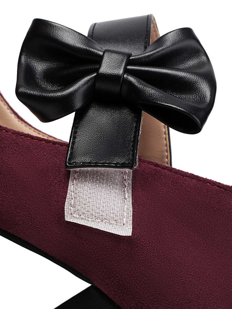 Vintage Mary Jane Bow Chunky Heel Shoes — 1950s vintage charm for her modern wardrobe