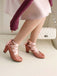 Vintage Mary Jane Ribbon Wrap Up Chunky Heels - vintage shoes, retro heels