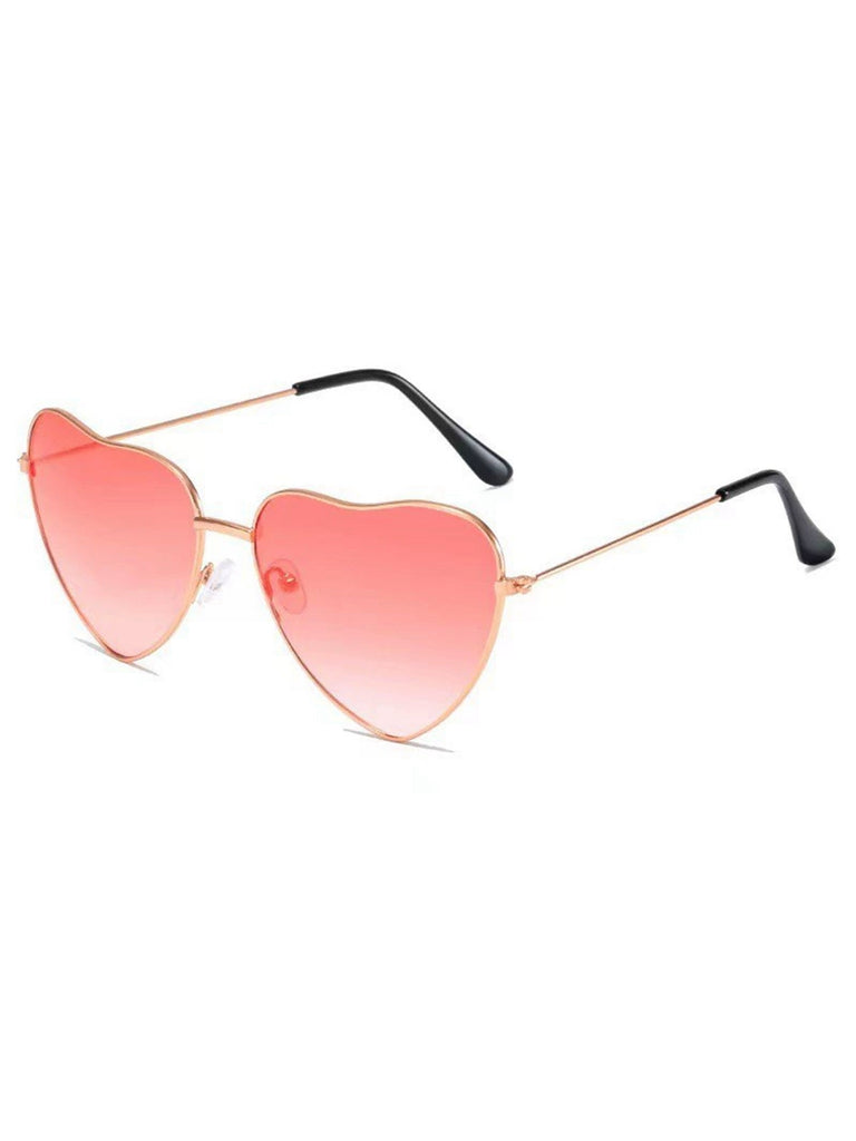 This Vintage Metal Heart Frame Sunglasses whispers 1950s secrets to those who notice