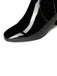 Vintage Patent Leather Block Heel Knee-High Boots - vintage shoes, retro heels