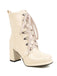 Vintage Patent Leather Lace-Up High Heel Boots: timeless 1950s elegance she makes her own