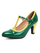 Vintage Patent Leather Pointed-Toe High Heels - vintage shoes, retro heels