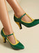 Vintage Patent Leather Pointed-Toe High Heels - vintage shoes, retro heels