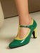 Vintage Patent Leather Pointed-Toe High Heels - vintage shoes, retro heels