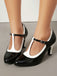 Vintage Patent Leather Pointed-Toe High Heels - vintage shoes, retro heels