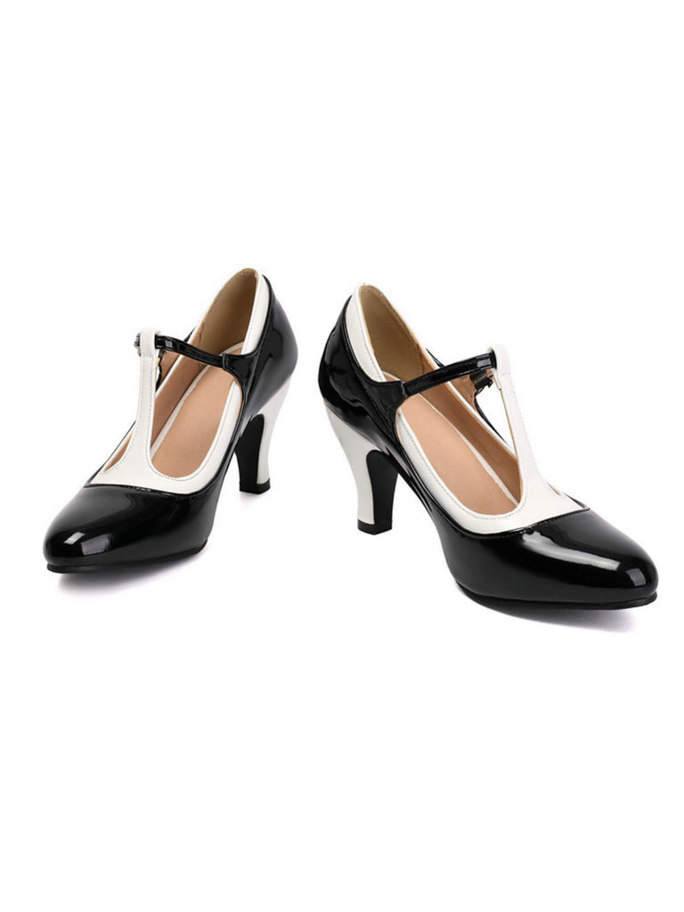 Vintage Patent Leather Pointed-Toe High Heels - vintage shoes, retro heels
