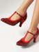 Vintage Patent Leather Pointed-Toe High Heels - vintage shoes, retro heels