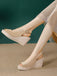 Vintage Peep Toe Slingback Wedge Sandals - vintage fashion, retro style
