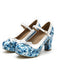 Vintage Pointed Toe Elegant Floral Heels, vintage shoes, retro heels - perfect for women who love vintage and retro fashion
