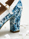 Vintage Pointed Toe Elegant Floral Heels, vintage shoes, retro heels - perfect for women who love vintage and retro fashion