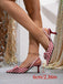 Vintage Red Plaid Bowknot Heels: beautiful vintage fashion, retro style, classic elegance with timeless appeal