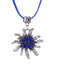 Vintage Rhinestone Edelweiss Dangle Necklace - vintage fashion, retro style