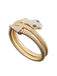 Vintage Rhinestone Snake Alloy Bangle Bracelet - vintage fashion, retro style