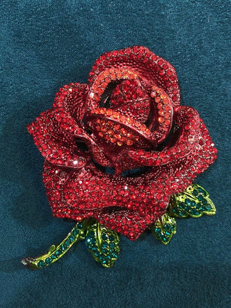 Vintage Rhinestones Brooch - vintage fashion, retro style