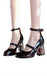Vintage Rose Mary Jane Patent Leather High Heels, vintage shoes, retro heels - perfect for women who love vintage and retro fashion