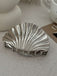 Vintage Shell Shape Metal Hair Clutch - vintage fashion, retro style
