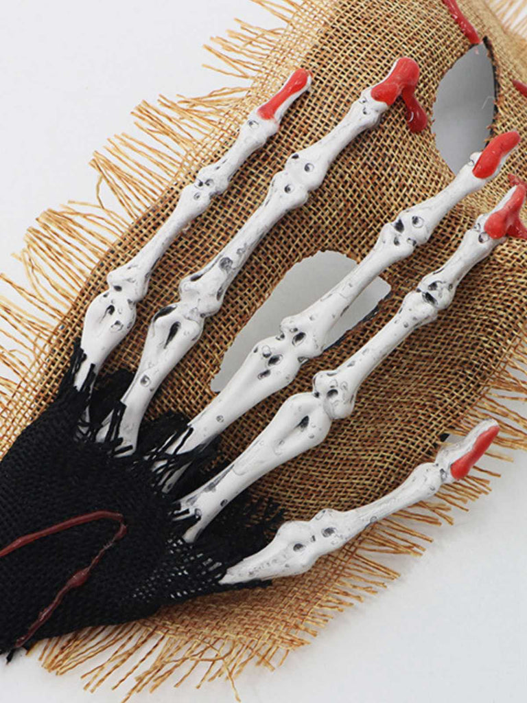 Vintage Skeleton Hand Bloodstain Eye Mask - vintage fashion, retro style