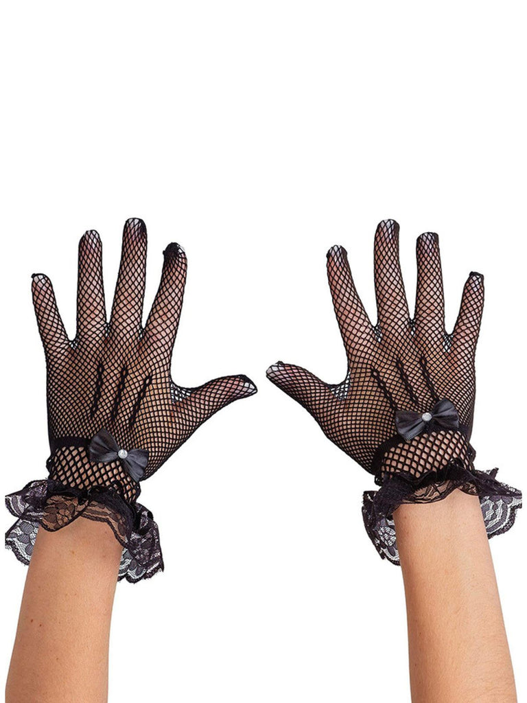 Vintage Solid Bow Lace Gloves: 1950s detail work for the woman who notices
