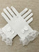 Vintage Solid Bow Lace Gloves — 1950s elegance in the palm of her hand