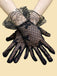 She adds this Vintage Solid Bow Lace Gloves and suddenly it's 1950s perfection