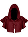 Vintage Solid Halloween Hooded Grim Reaper Cloak - vintage fashion, retro style