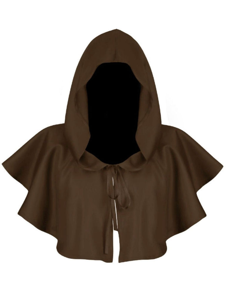 Vintage Solid Halloween Hooded Grim Reaper Cloak - vintage fashion, retro style