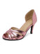 Vintage Solid Peep Toe Hollow Slip-On High Heels - vintage shoes, retro heels